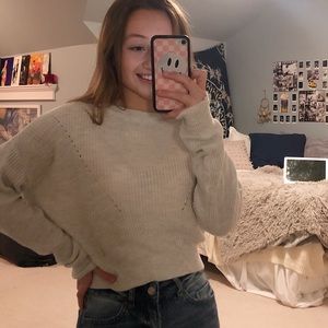 Garage clothing- Grey cropped sweater size xs